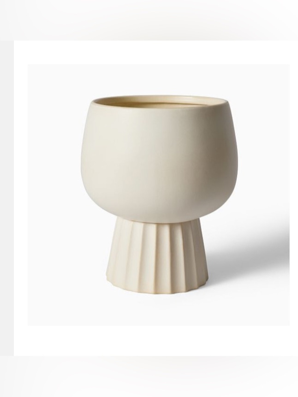 Brand New West Elm Marta Alabaster Ceramic Planters, Indoor & Outdoor Use, NWT